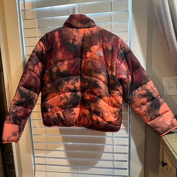 New $210 THE NORTH FACE 2000 Puffer Jacket Parka Coat in coral ice dye print - Picture 6 of 11